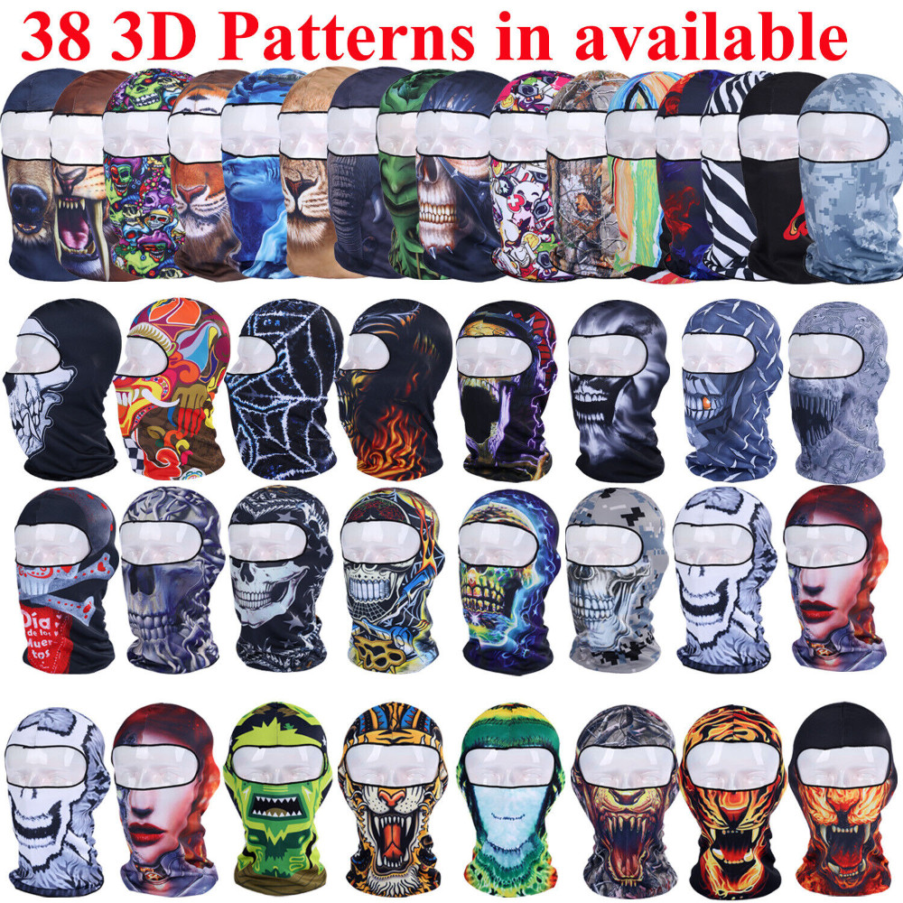 Balaclava Full Face Mask UV Protection Ski Sun Hood Tactical Masks for Men Women