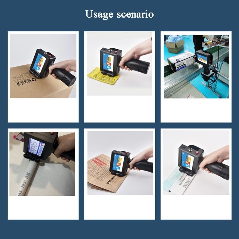 Language Inkjet Printer Production Plastic Carton Hand Jet Handheld Thermal