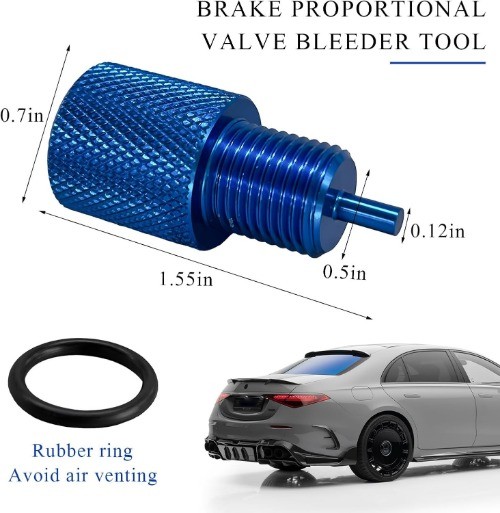 Adjustable Aluminum Brake Proportioning Valve Bleeder Tool for DISC/Drum PV2 & P