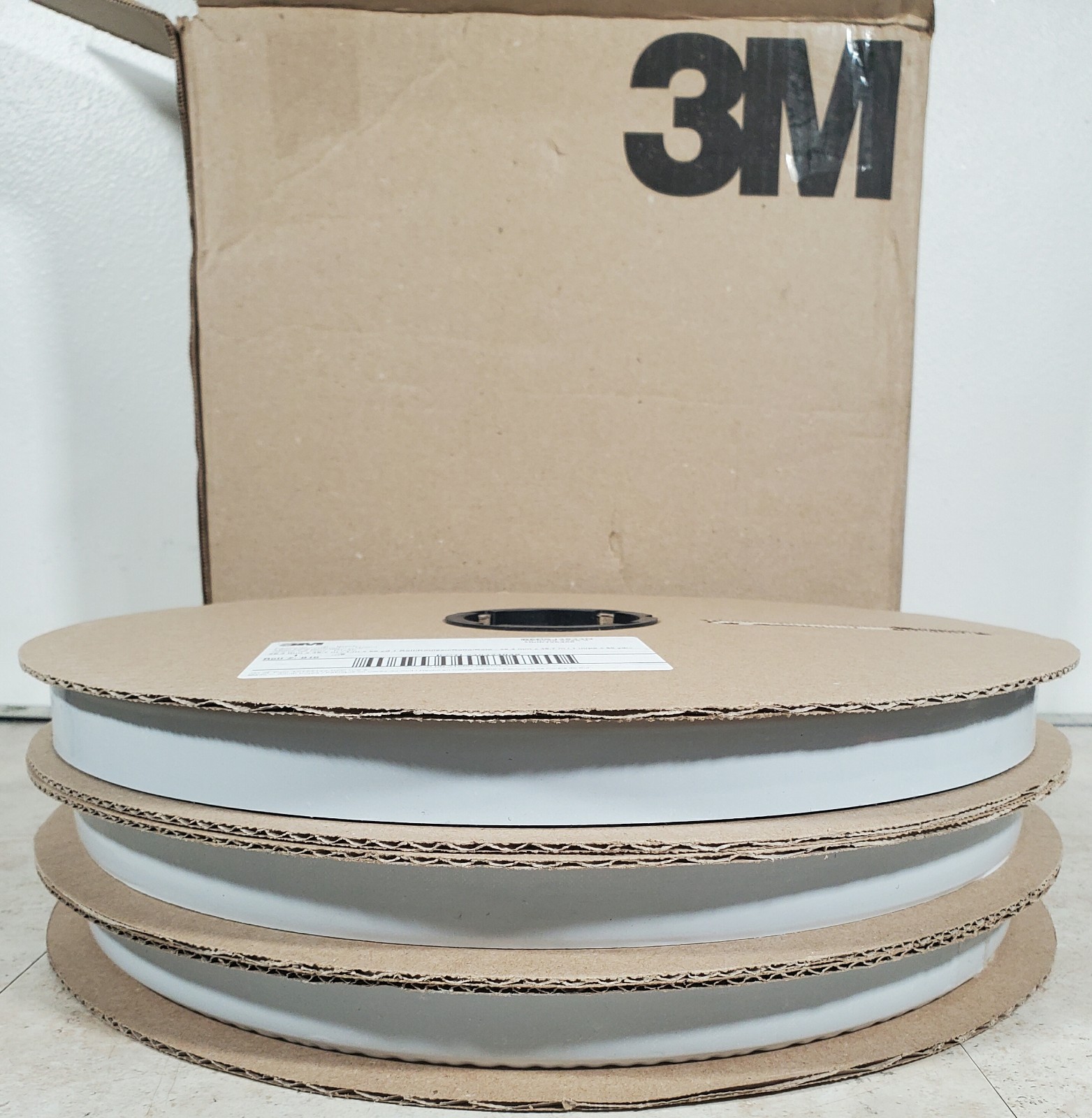 (Box Of 3 Rolls) 3M Fastener Loop Black SJ3533N 1" X 50yd /Per Roll 150yd Total