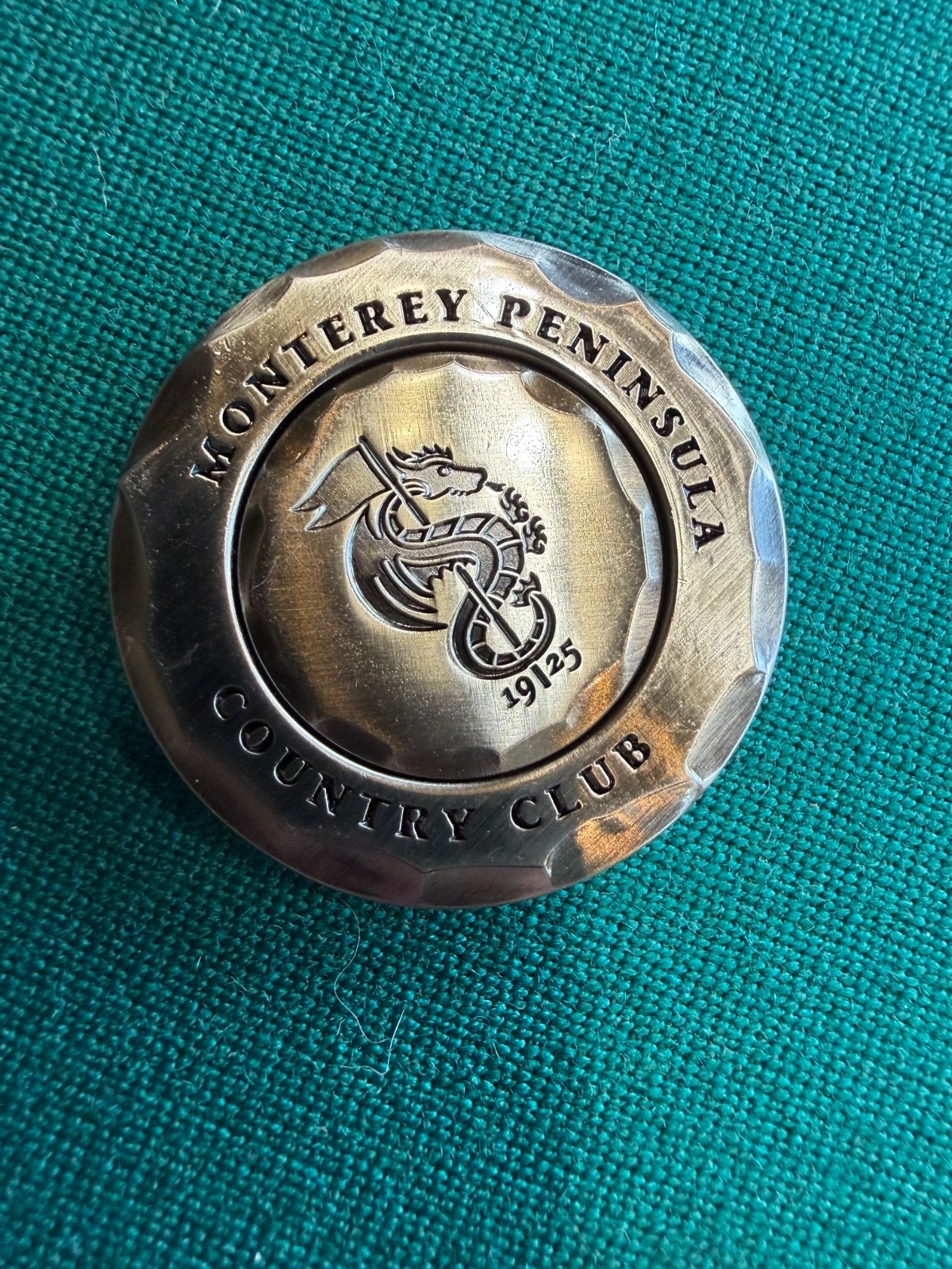 Monterey Peninsula Country Club Golf Ball Marker Magnetic New Unused