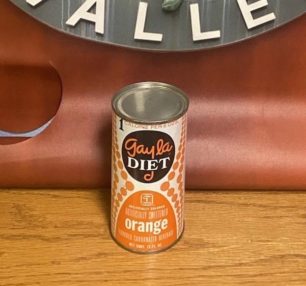 Gayla Diet orange Soda 1 Calorie Can Flat Top Can