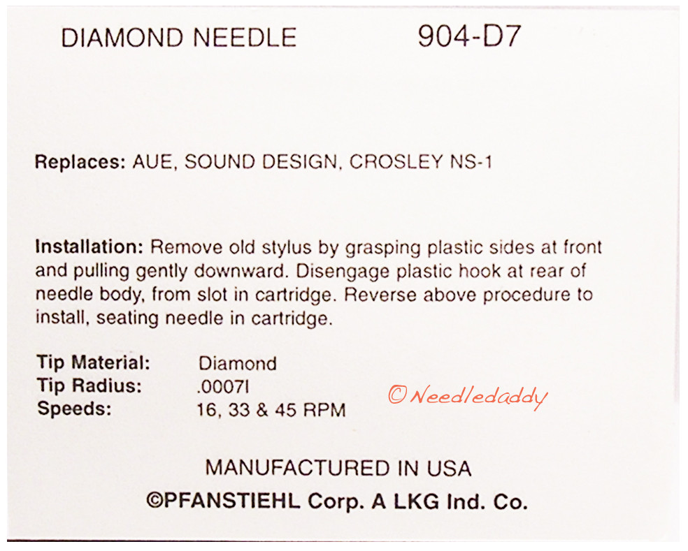 TURNTABLE RECORD REPLACEMENT NEEDLE for Jensen JTA-220 JTA 220 JTA-220 turntable