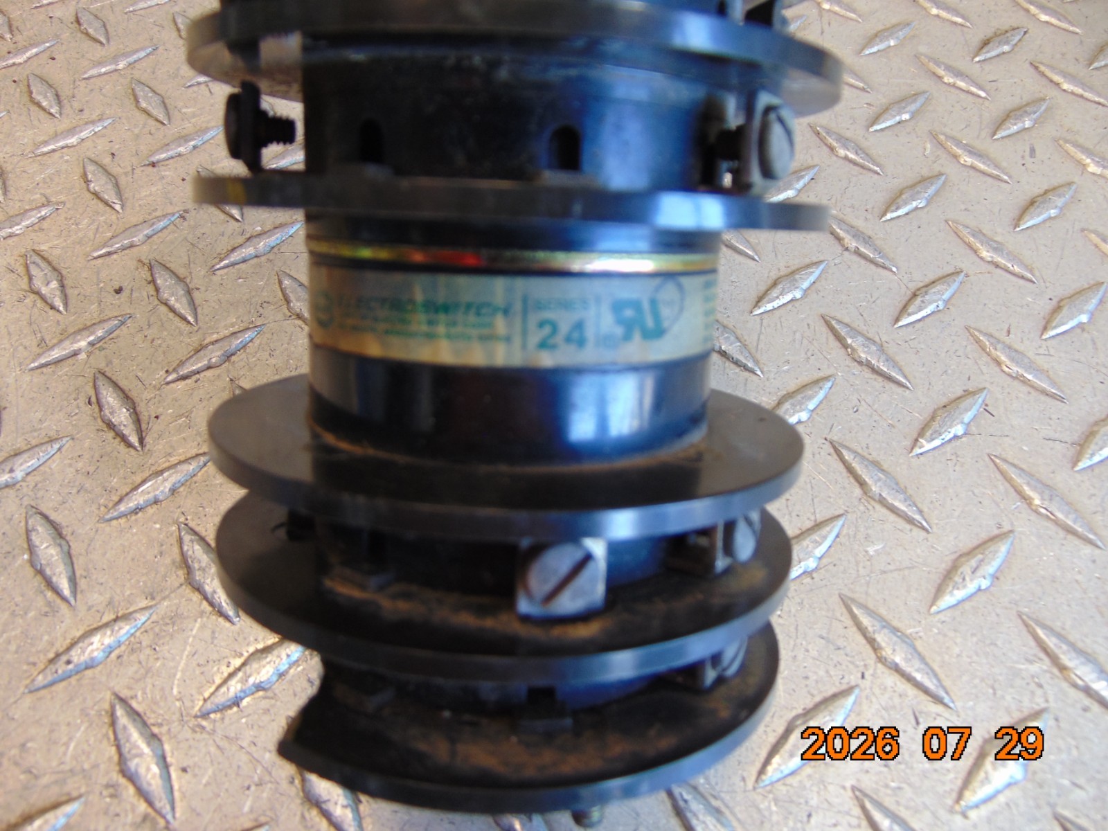 Electroswitch 2457D Series 24 Rotary Switch Breaker Control - chipped