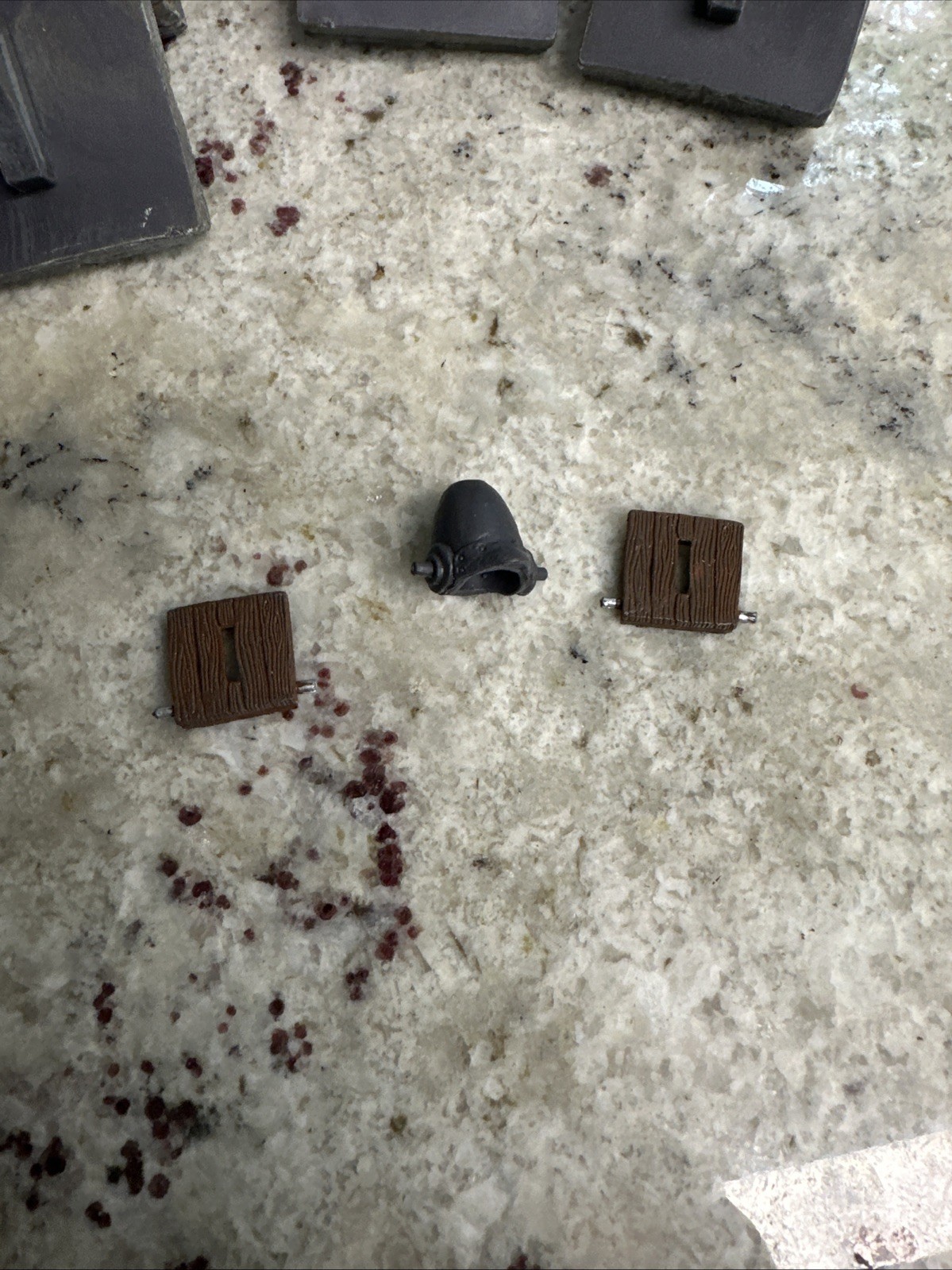 Dwarven Forge Castle Battlement Transitions, Right Left, And Straight.