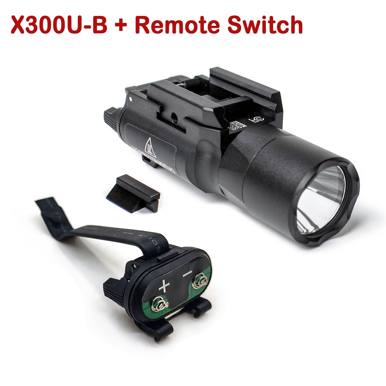 Tactical X300U-B Ultra Pistol LED Weapon Flashlight with Button Light Switch US