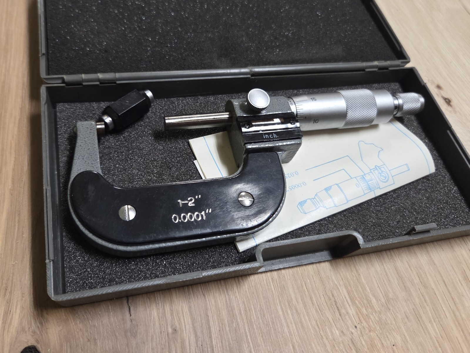 MHC Dig Micrometer 1-2 Inches 0.0001