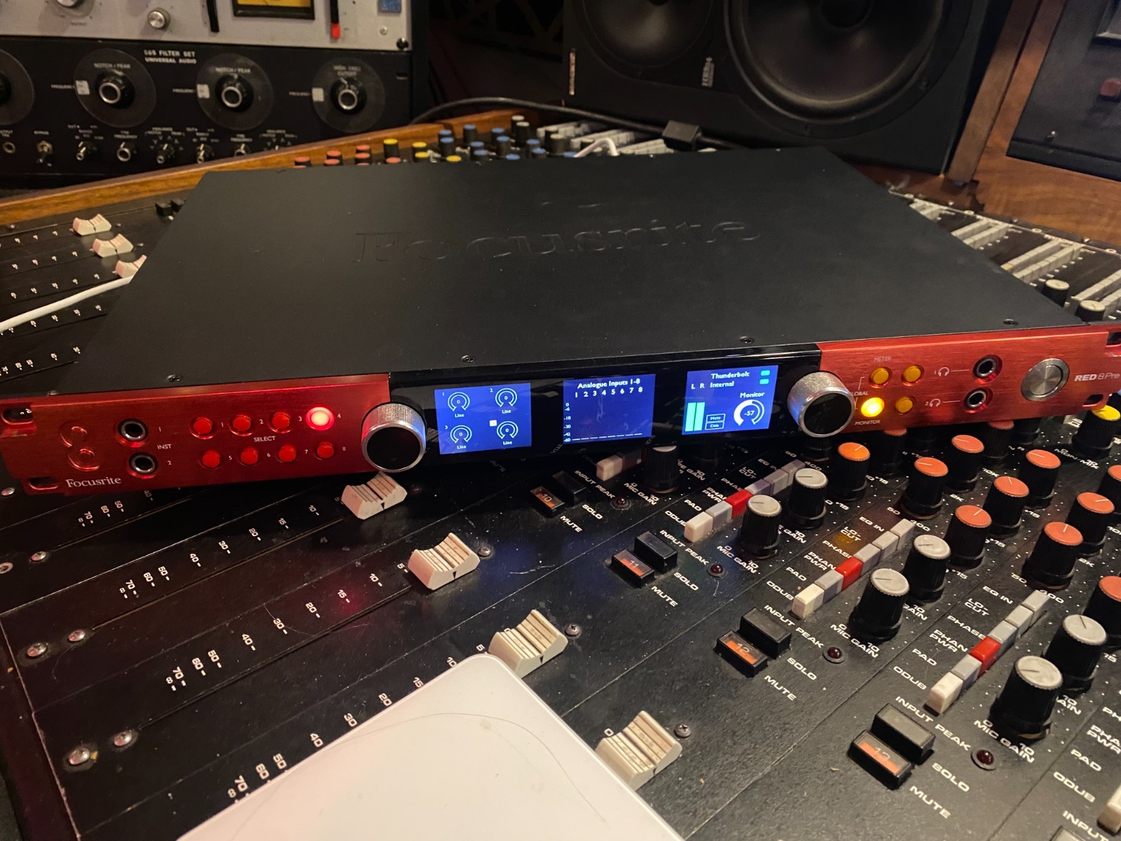 Focusrite Red 8Pre 64x64 Thunderbolt and Digilink audio interface with Dante