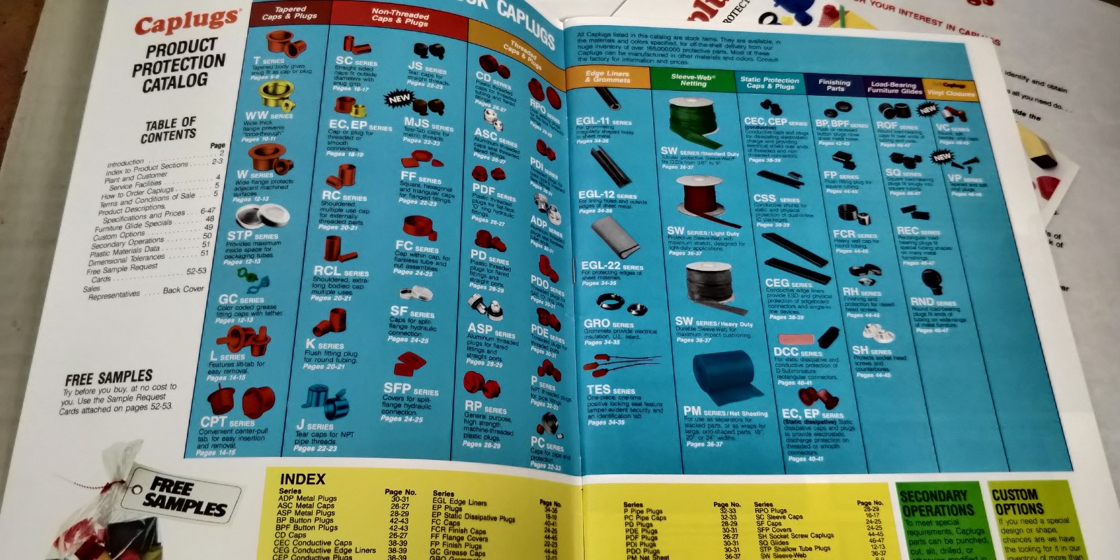 1993 CAPLUGS catalog #593 caps and plugs C7
