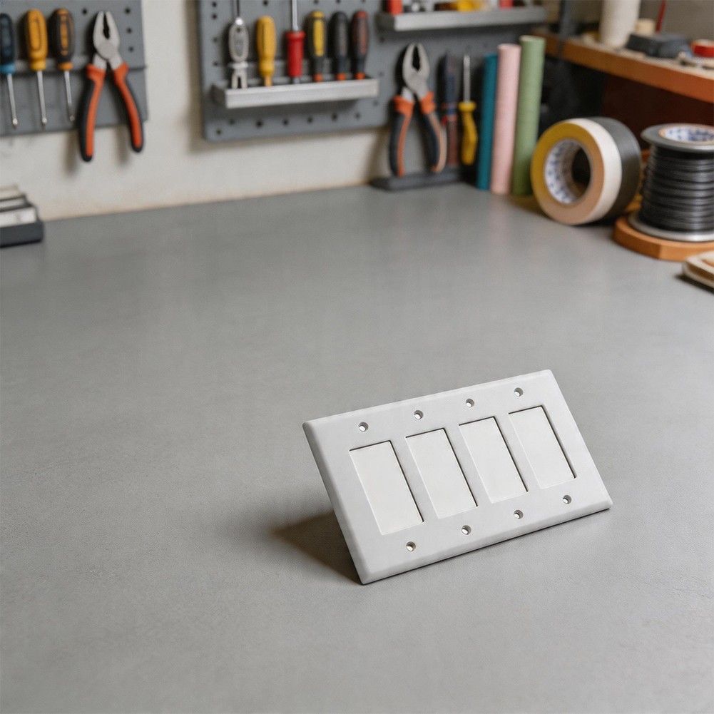 Screw Mount Socket Panel 3-Gang for Flexible Indoor Electrical Layouts