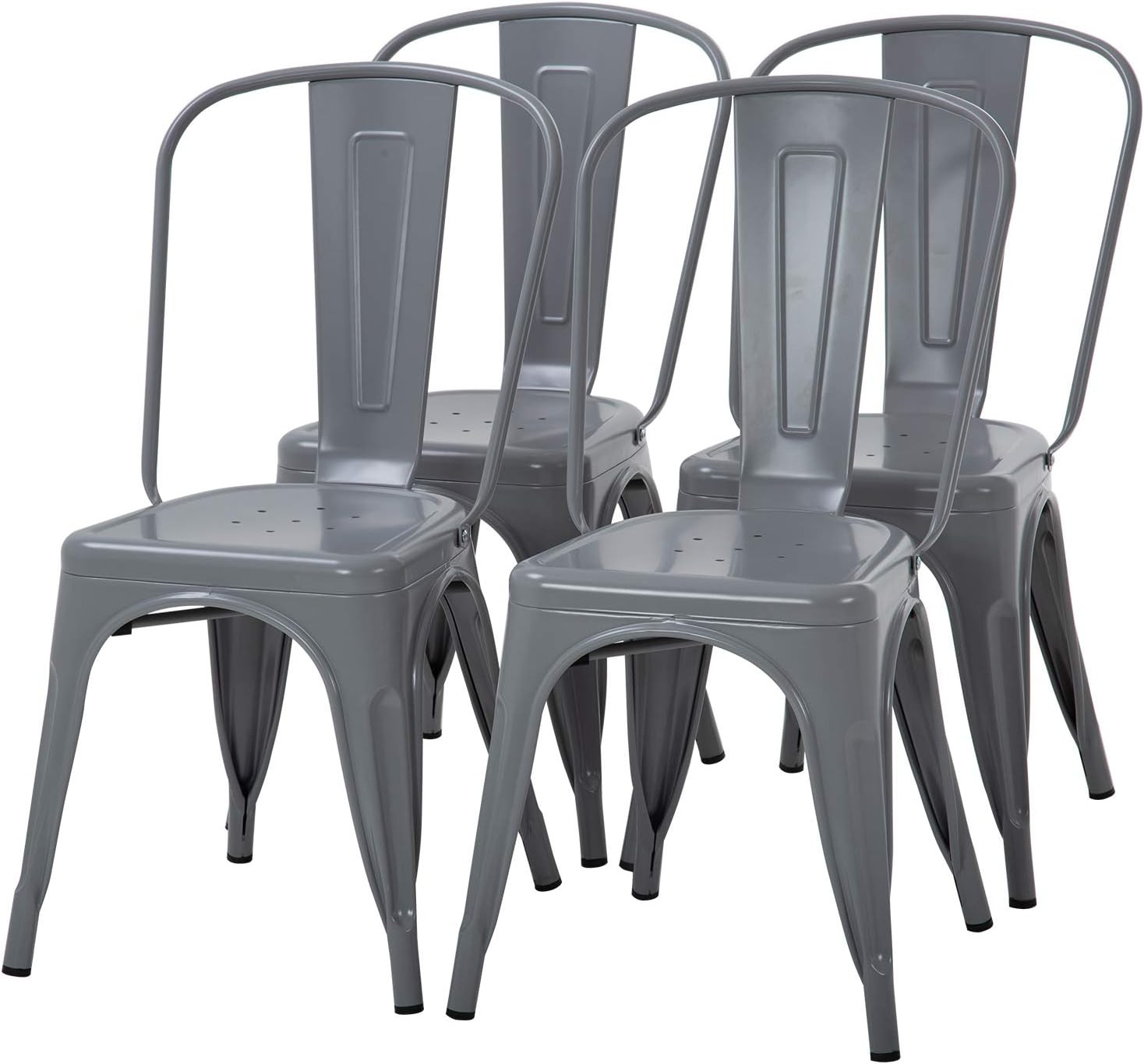 Dining Chairs Set of 4 Indoor Outdoor Chairs Patio Chairs Furniture Kitchen Meta