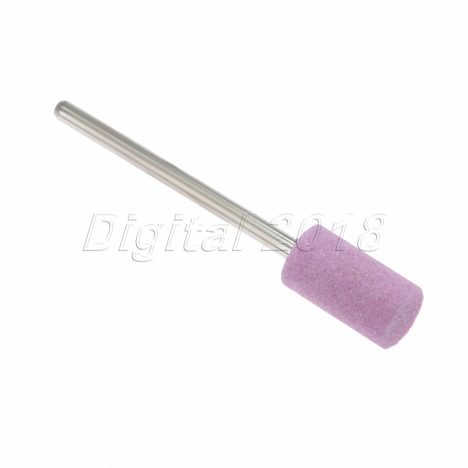 Red Corundum Mixed Shape Drill Bits Point Grinding Head Nail Tip Buffer Tool 10x