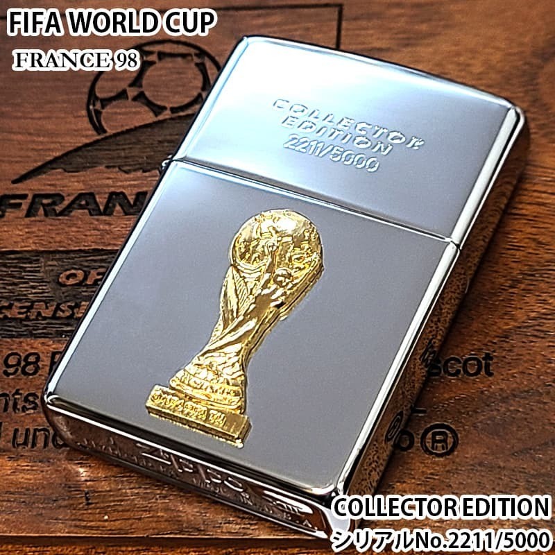 ZIPPO FIFA World Cup 98 Limited Serial Number No.2211 Zippo Lighter France Tourn