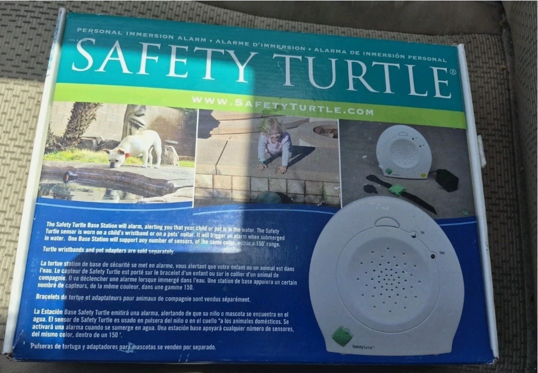 SAFETY TURTLE Pool Alarm System With One Wrist strap Alarm