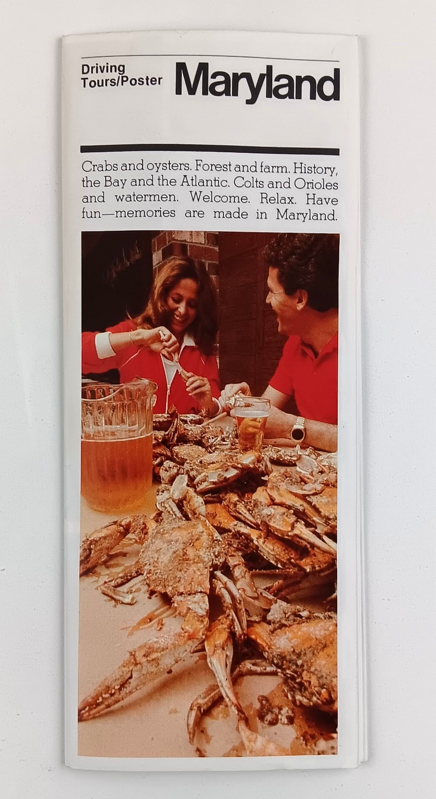 1980s Maryland Driving Tours Poster Things To Do Events Vintage Travel Brochure