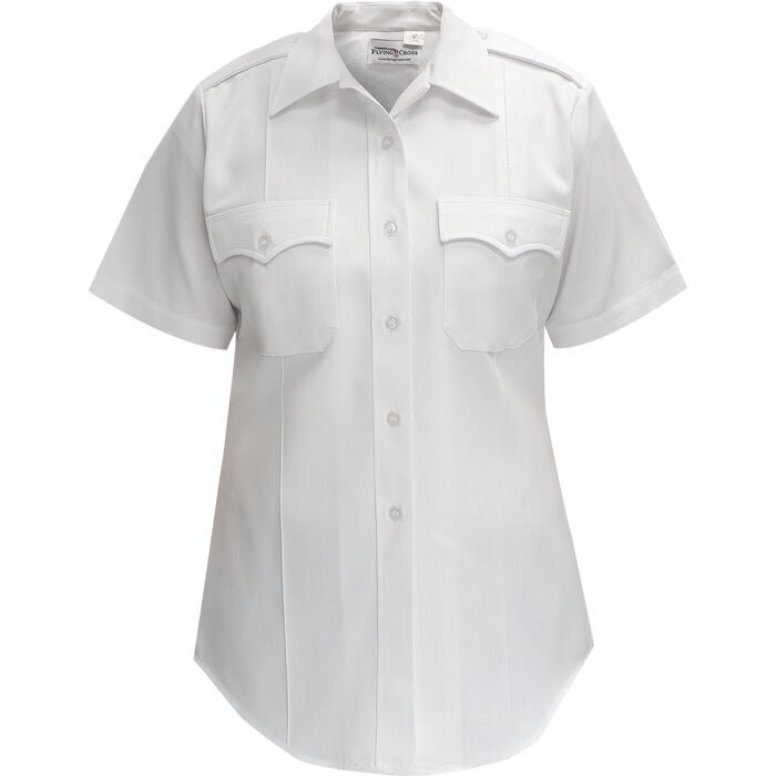 Flying Cross Ladies 65% poly/35% cotton White Size 40