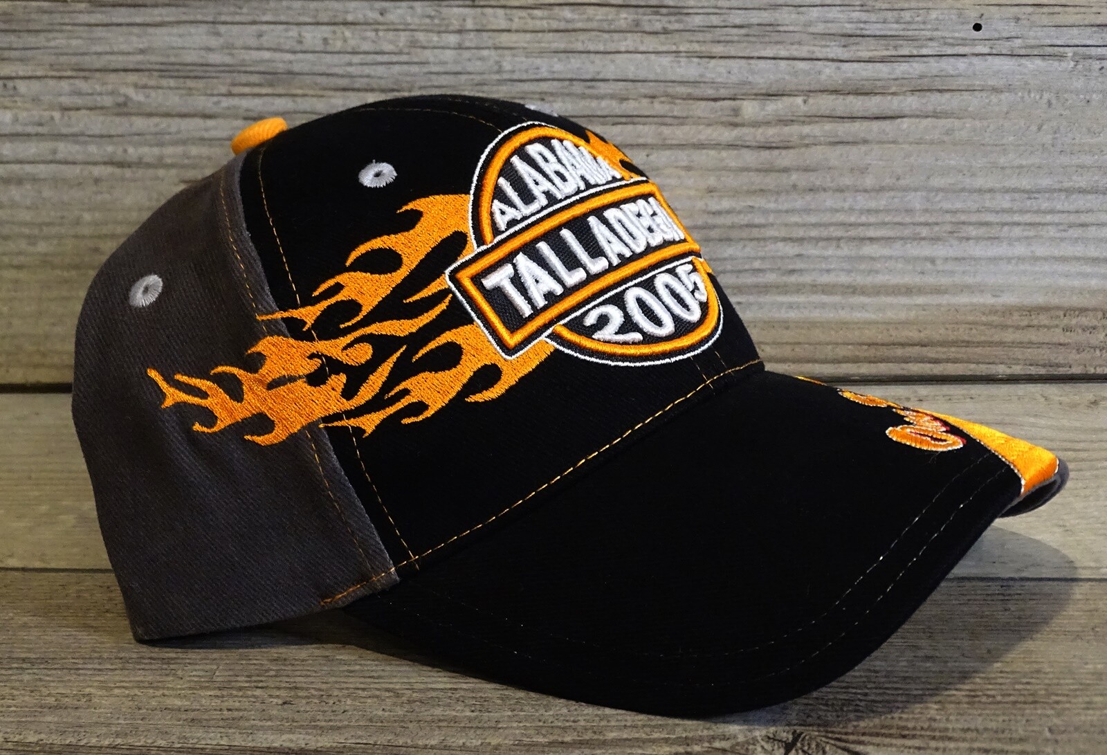 Talladega Alabama 2005 One Hot Ride Black, Grey & Orange Hat Cap