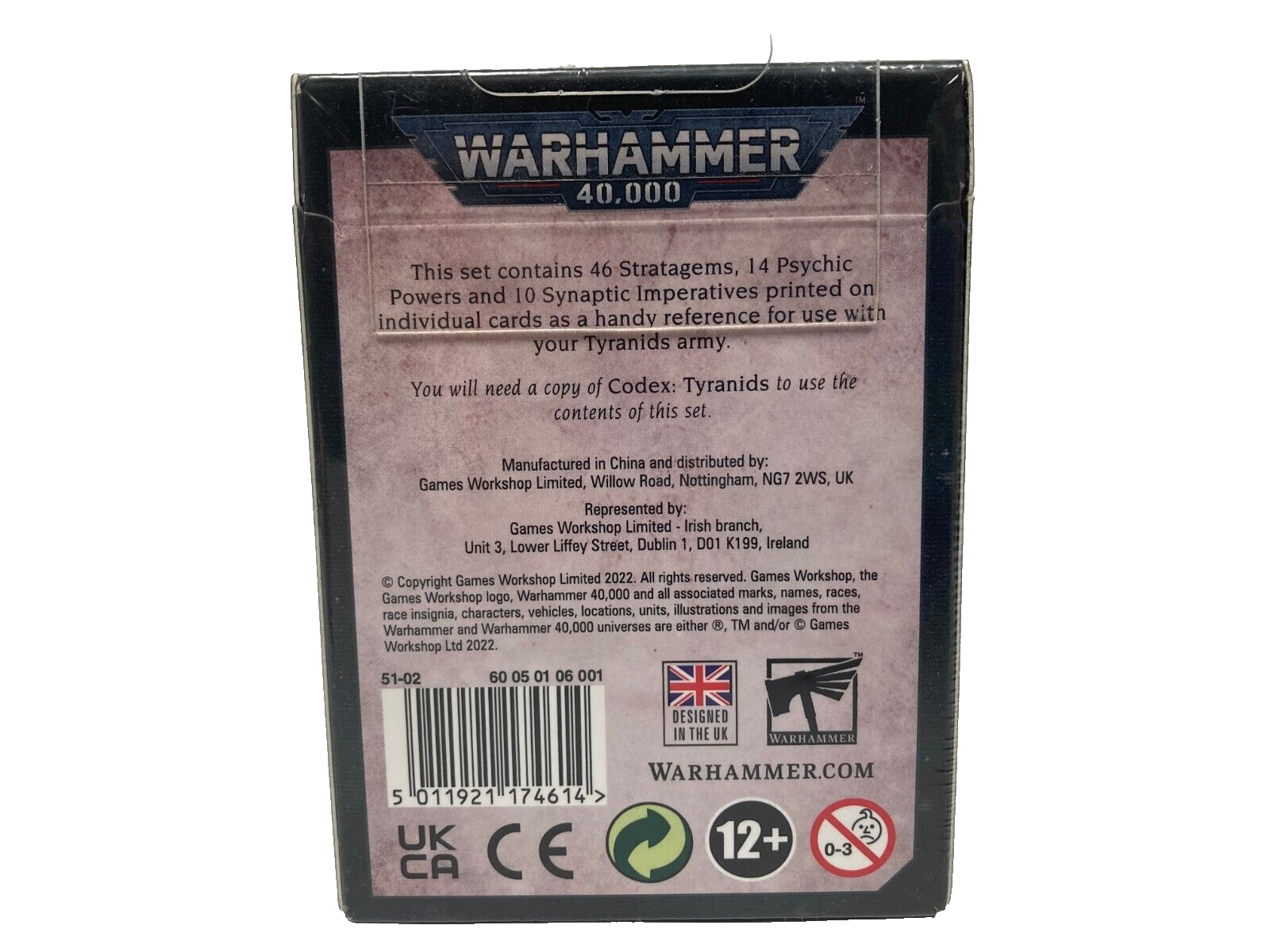 Warhammer 40K Tyranids Datacards Cards 9th Edition Games Workshop 51-02