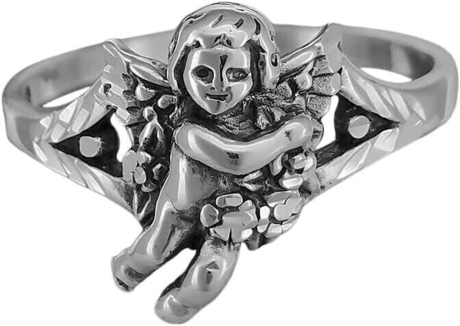 Diamond Cut Little Angel Ring size 5