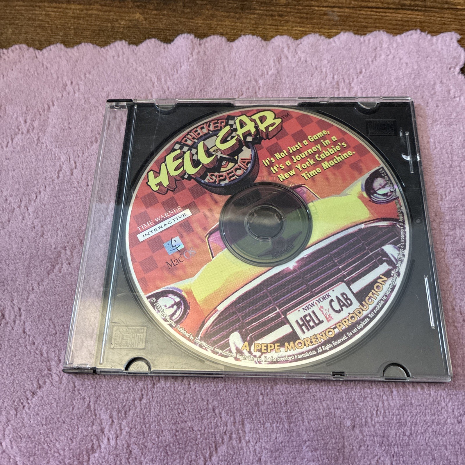Hell CAB CD-ROM MAC OS Checker Special Vintage Game 1993 Time Warner