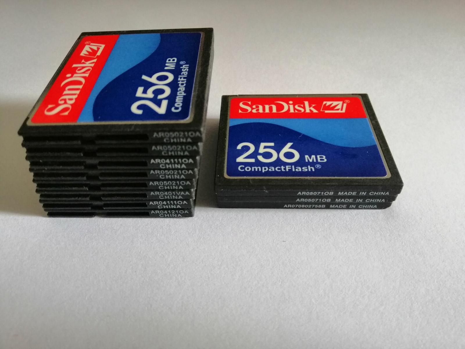 10PCS Sandisk 256MB Compact Flash Card 256MB CF Memory card SDCFJ/SDCFB