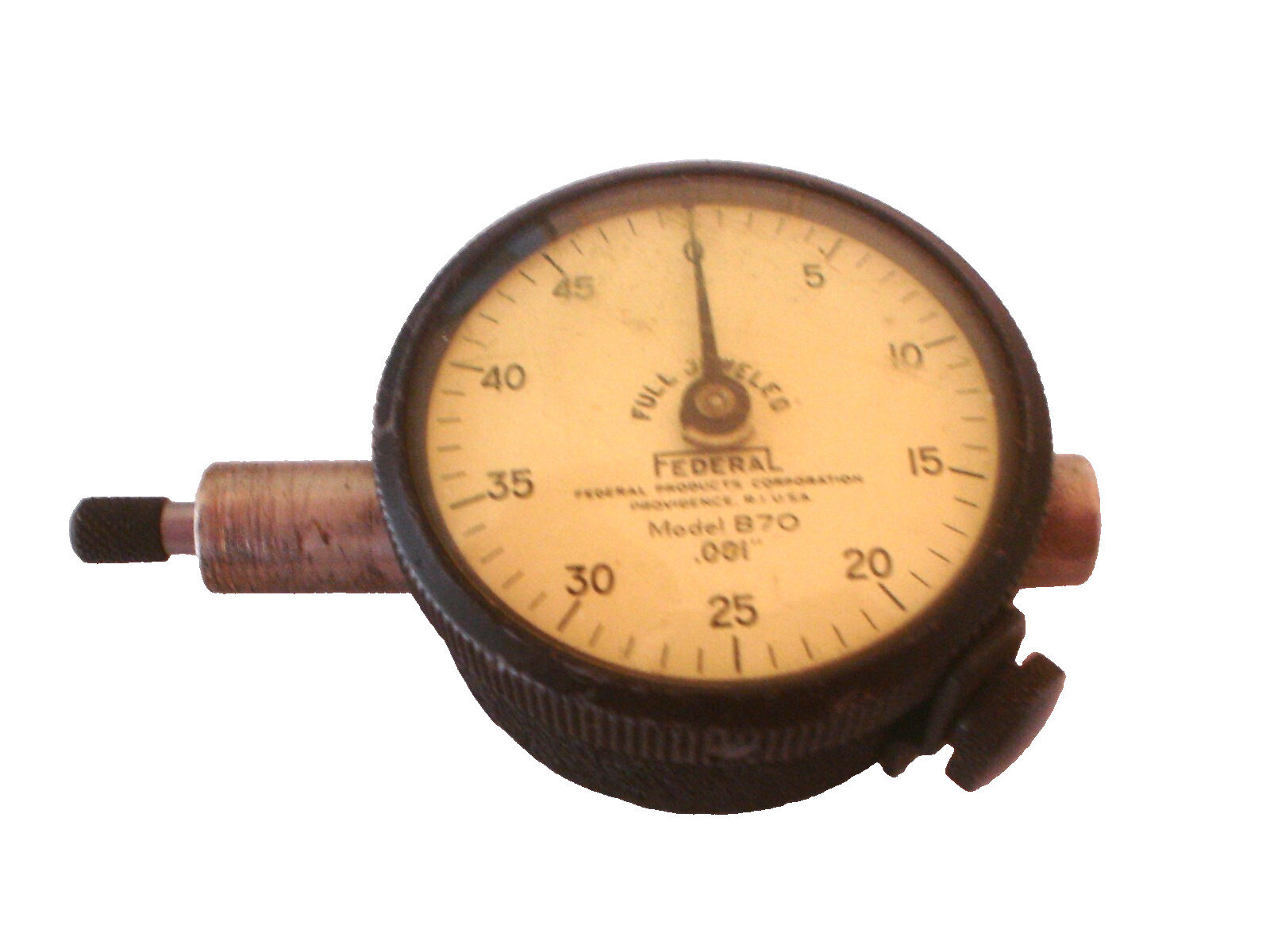 Federal B70 Dial Indicator .001 Grad Miracle Movement - Nice!