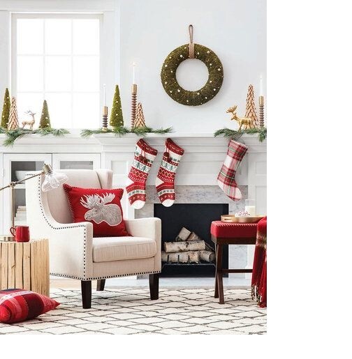 Target Threshold Red Bench Holiday 2016 Vintage Wood Leather