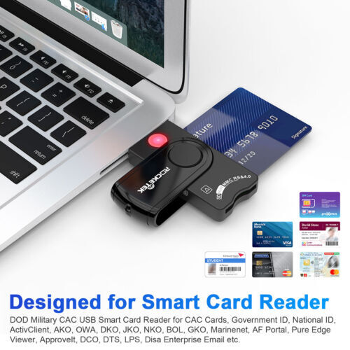 7-in-1 USB Smart Card Reader Micro SD MS SIM Memory Adapter for Computer CA