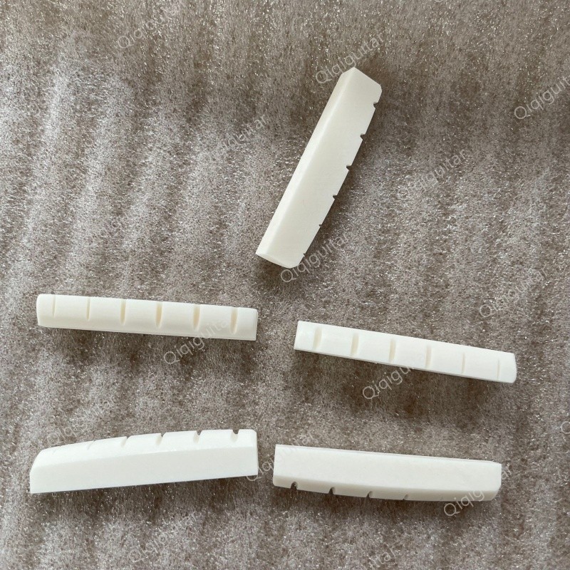 43mm Pre-Slotted Bone Guitar Nut For 6 String Acoustic Guitar Replacement 1 Pcs