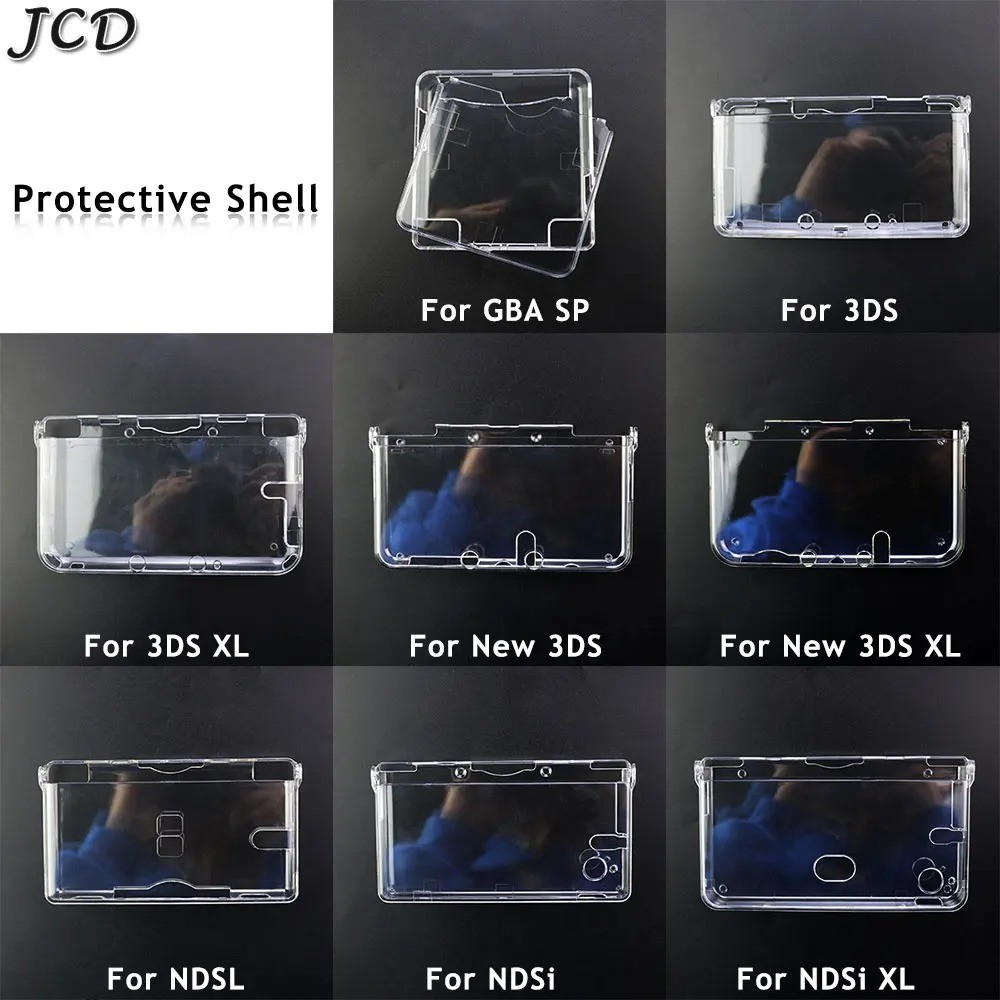Hard Crystal Case Clear Skin Cover Shell Transparent for Nintendo