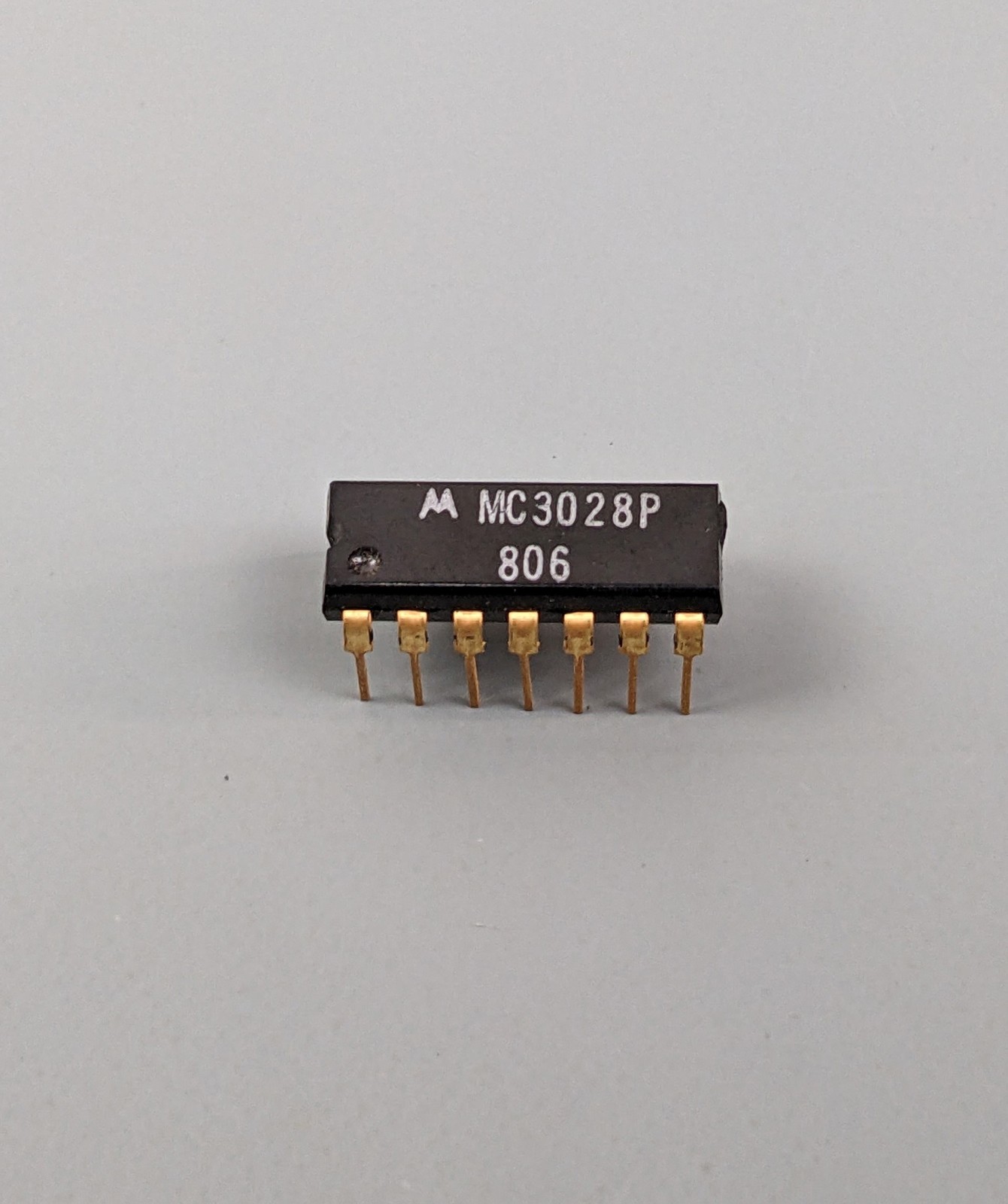 (2) Motorola MC3028P 3-IN 3-OUT AND Gate ICs, MTTL III