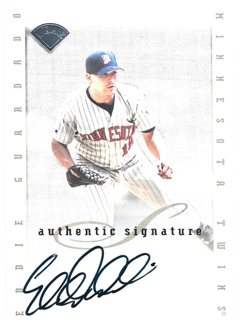 "Every Day"Eddie Guardado 1996 Leaf Authentic Signature Series On Card Autograph