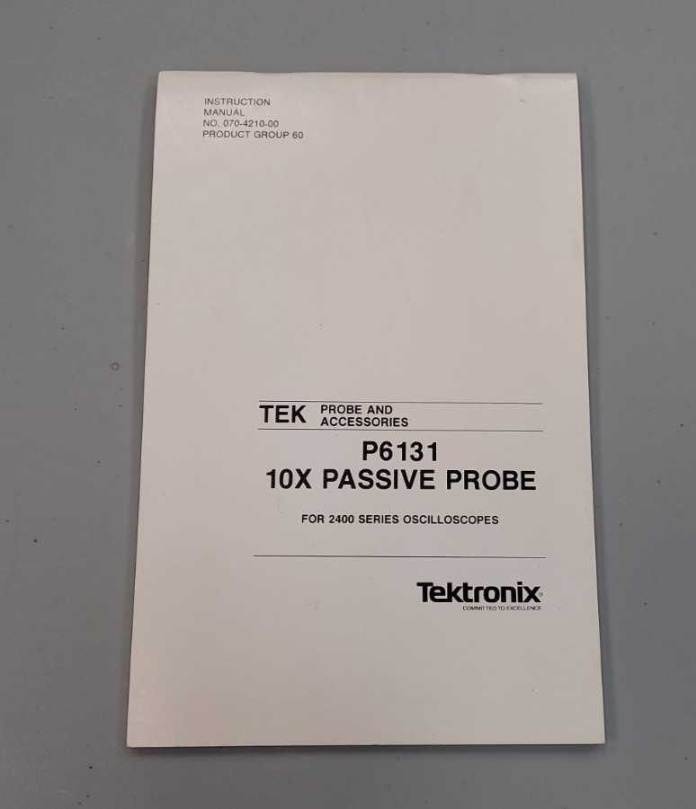 Original Tektronix Instruction Manual for the P6131 Probe