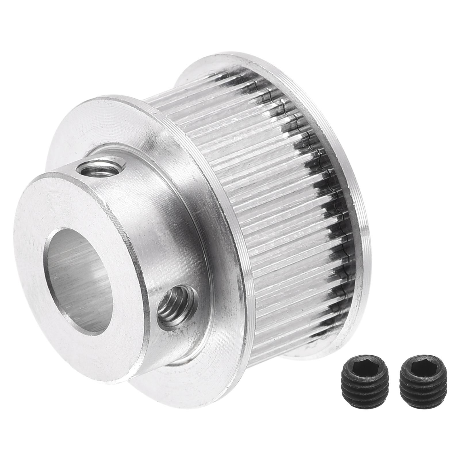 40 Teeth 8mm Bore Timing Pulley Synchronous Wheel Silver