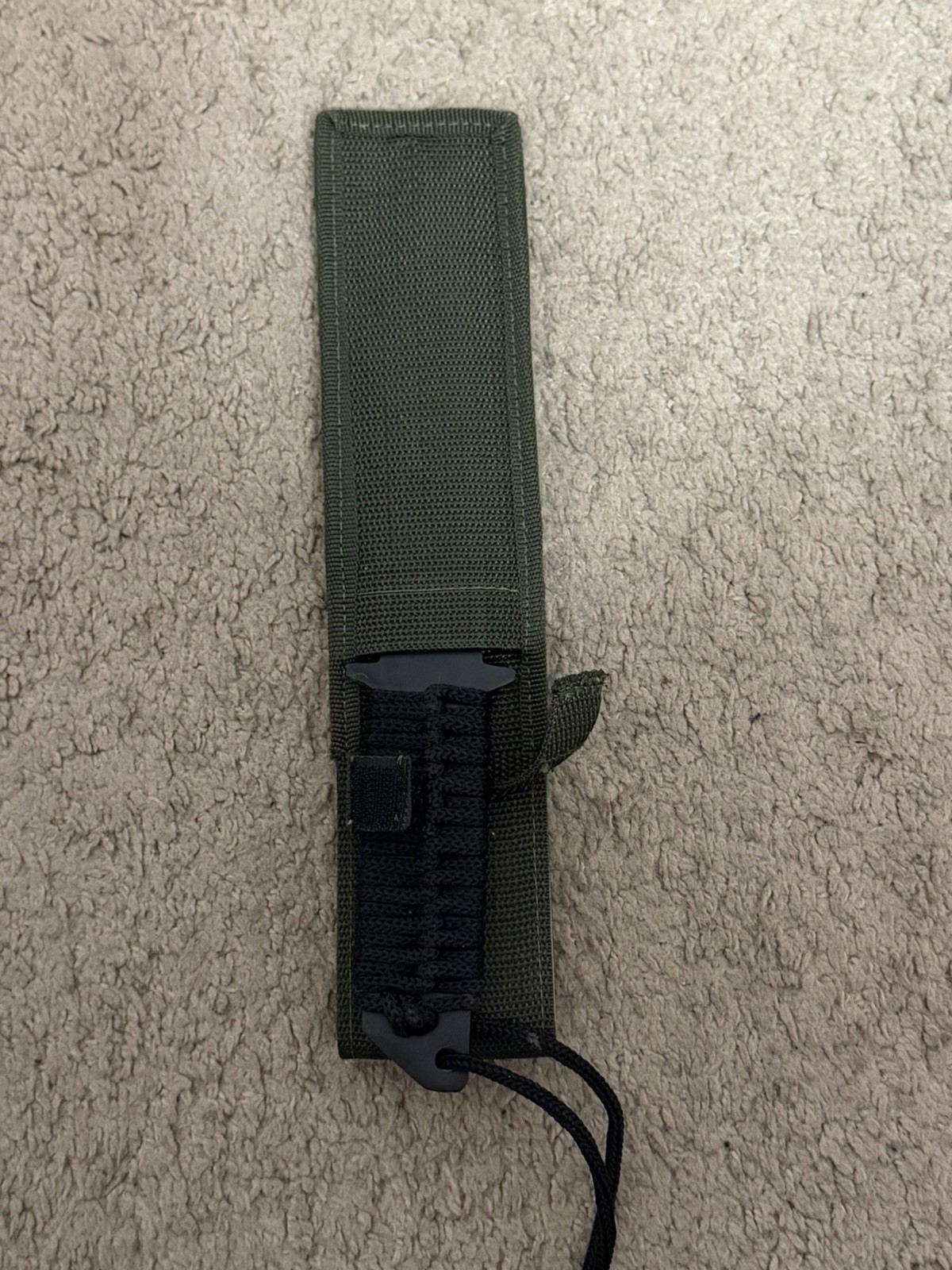 Fury 60080 Fixed Blade Tactical Knife Stainless Steel Paracord Handle & Sheath