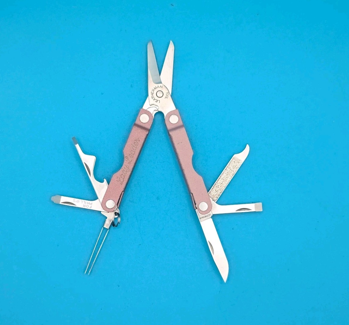 Leatherman Micra Multi-Tool, Knife, Scissors, Key Ring! *LADY LEADER*