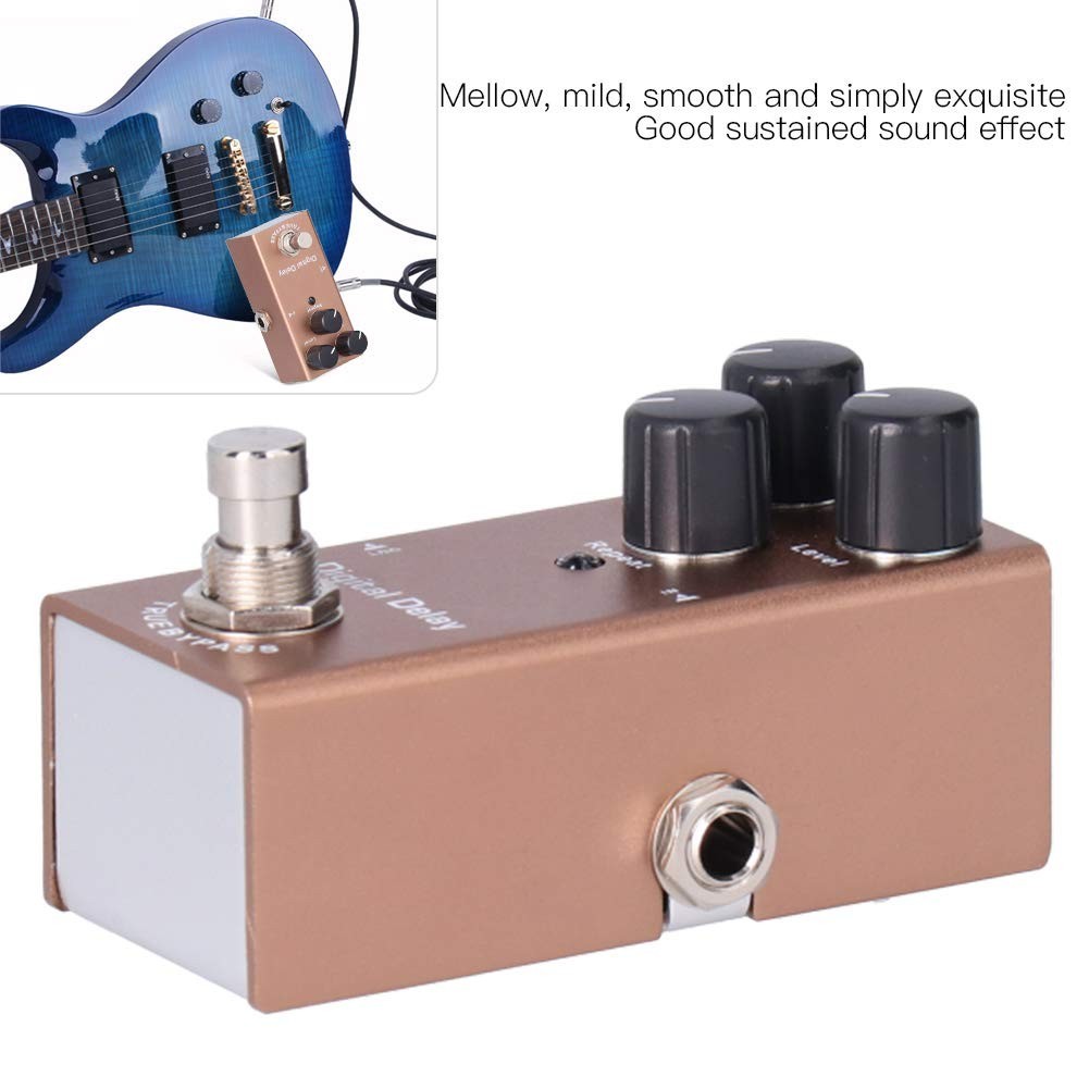 08 Digital Delay Brown Range: 25ms-600ms Guitar Effect Mini Pedal w/True Bypass