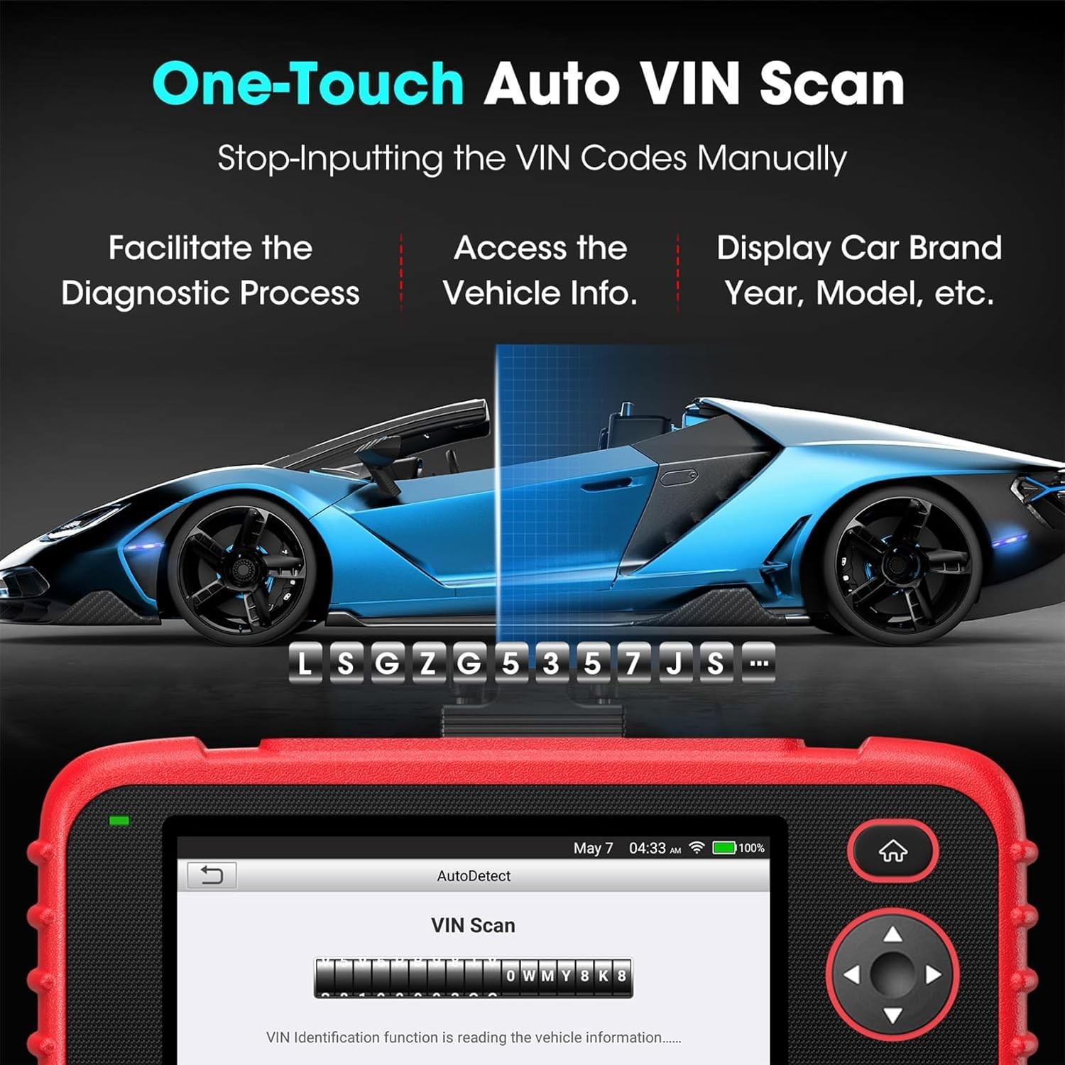 2026 LAUNCH CRP123X OBD2 Scanner Engine ABS SRS Code Reader Car Diagnostic Tool