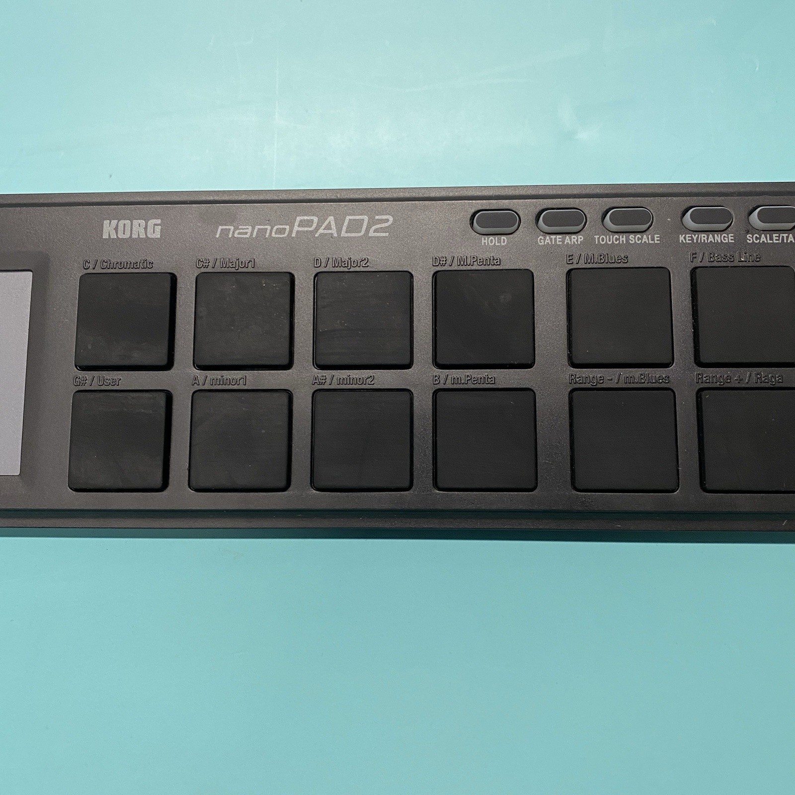 KORG nanoPAD2 Slim-Line USB Drum Pad Controller Black No Cord. A9