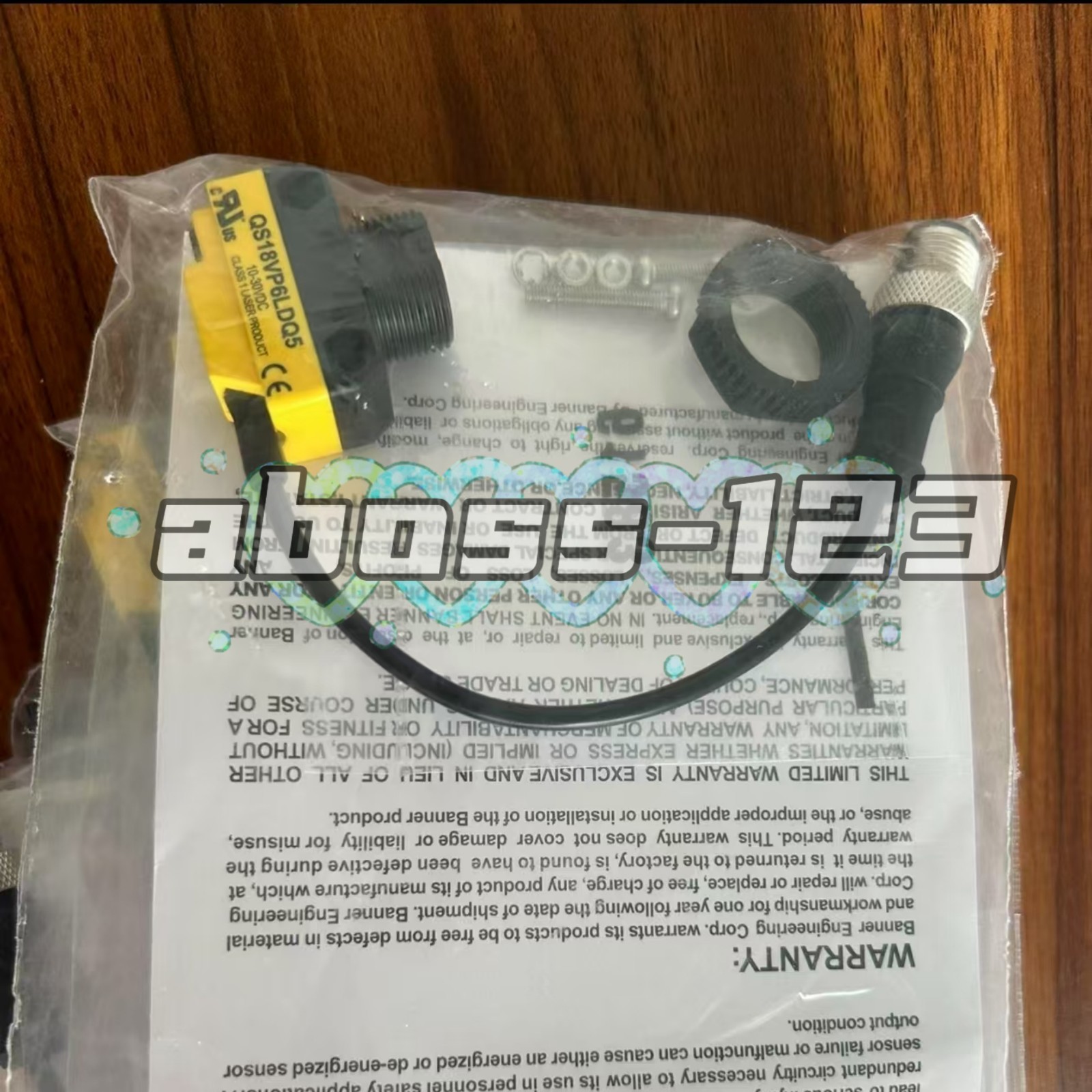 BANNER QS18VP6LDQ5 Miniature Diffuse Photoelectric Laser Sensor#1pcs New In Box