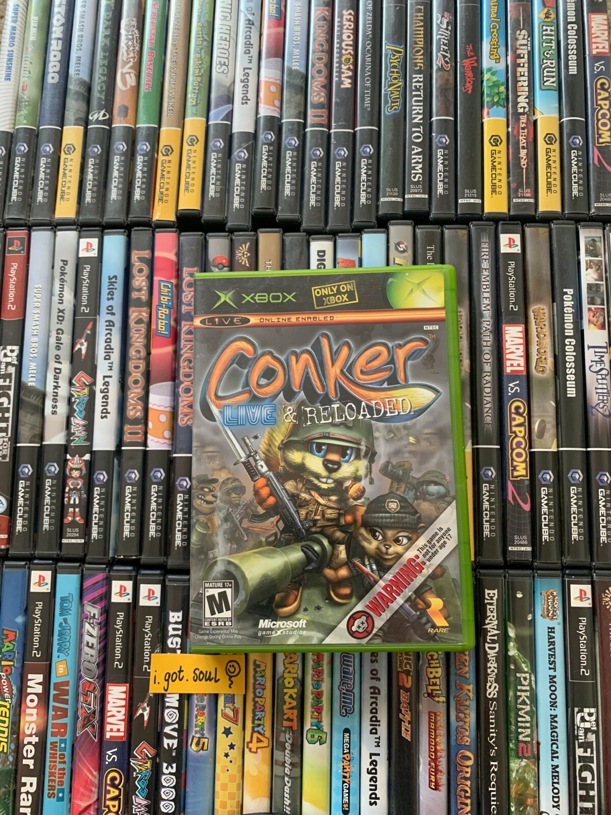 Conker Live & Reloaded Original Xbox Case + Artwork ONLY - NO GAME NO MANUAL