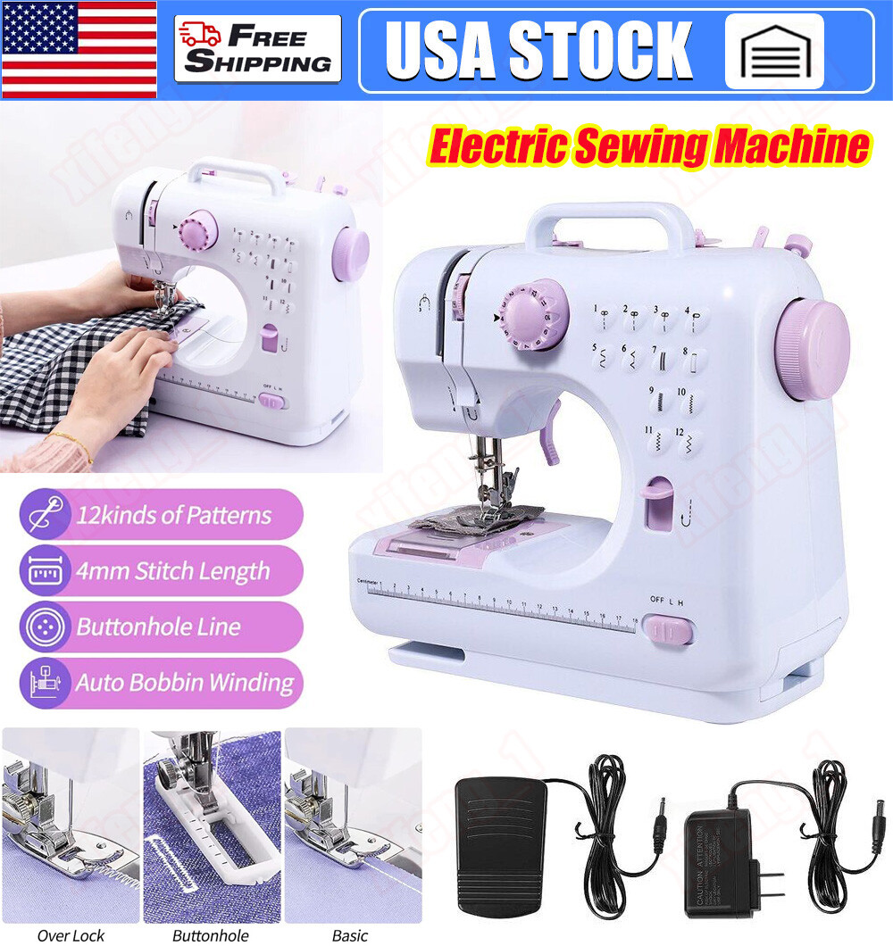 Electric Sewing Machine Portable Crafting Mending Machine Mini Desktop Household