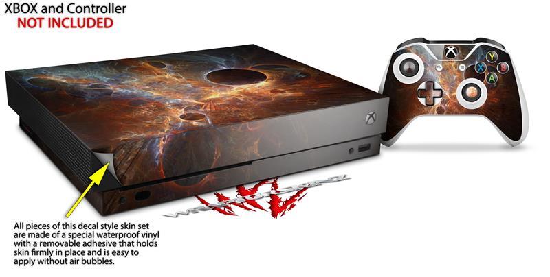 Skin for XBOX One X Console Controller Kappa Space Decal