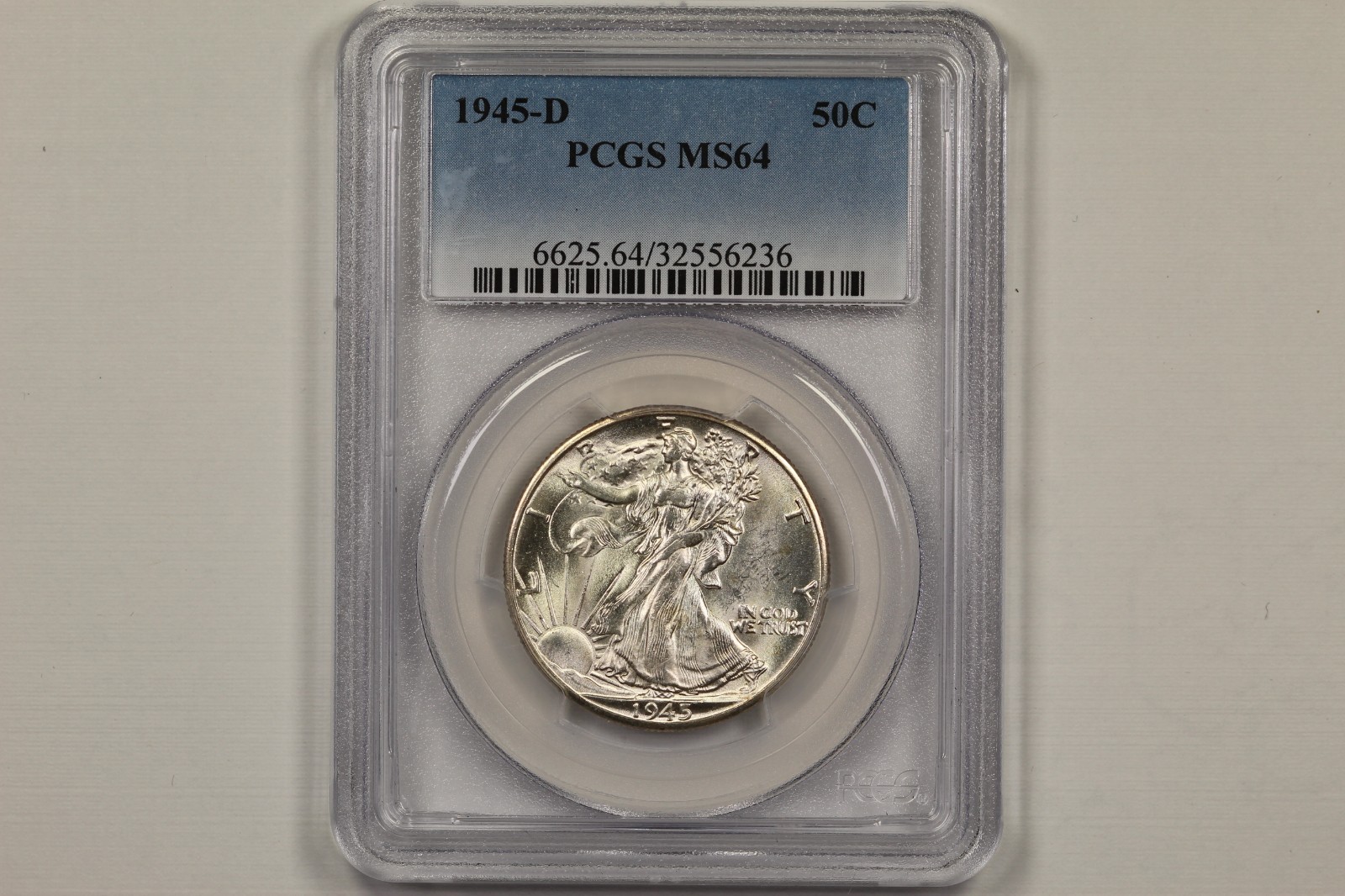 1945-D Walking Liberty Half Dollar PCGS MS64