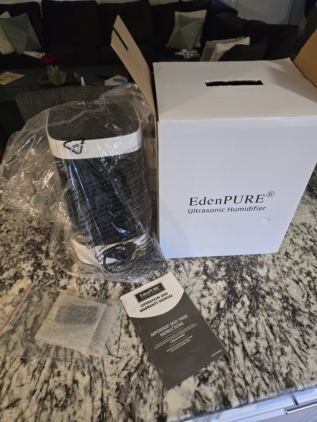 NOS EdenPure Ultrasonic Humidifier SPS-906 w/ A5401 REMOTE CONTROL