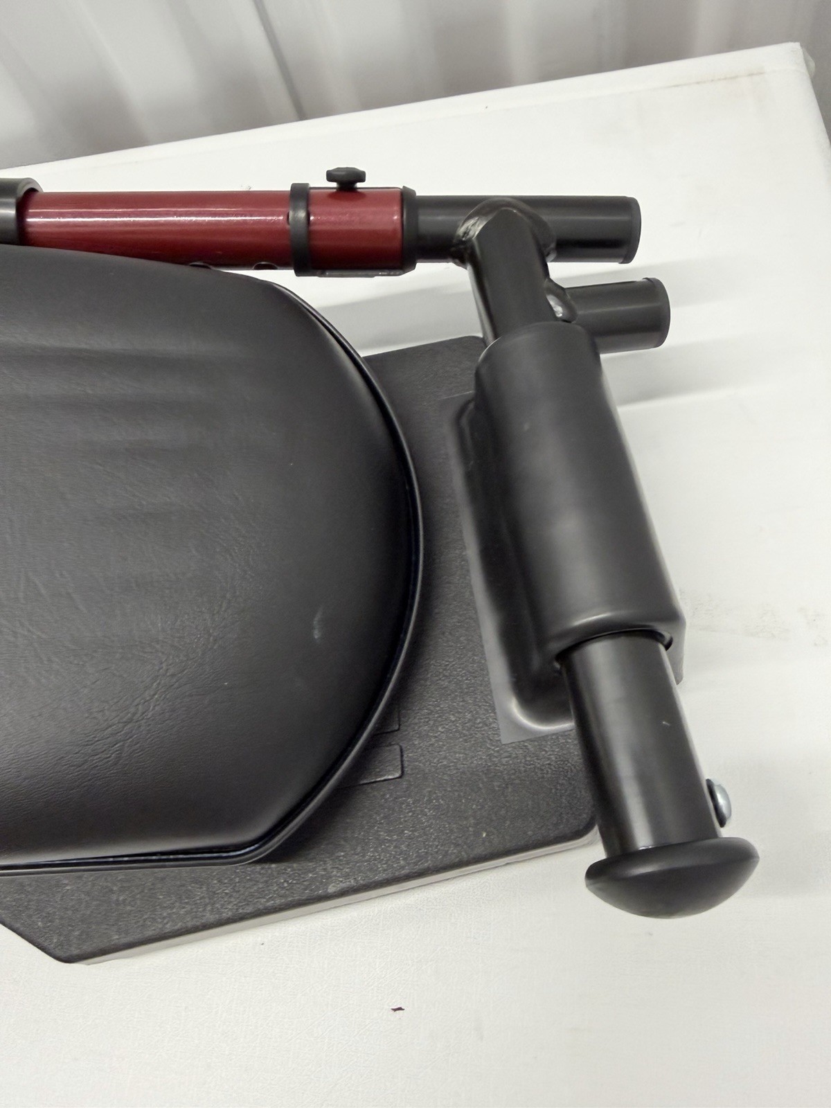 Red Wheelchair elevating Leg Rests w/Calf pad Non-Slip Footplates Compatible W/