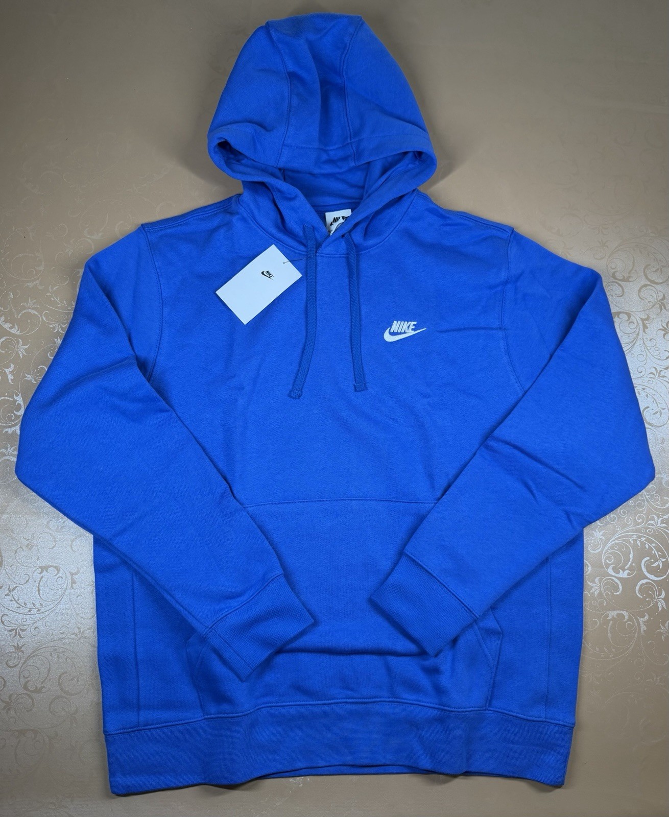 Nike Sportswear Club Fleece Pullover Hoodie Men's ALL SIZES Royal Blue NEW
