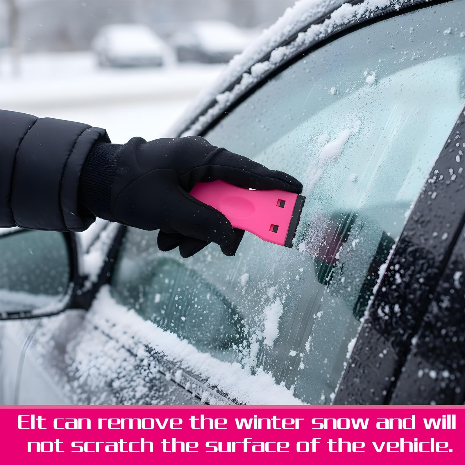 2 Pack Plastic Razor Blade Scraper, Hot Pink Plastic Scraper Tool with 100 Pc...
