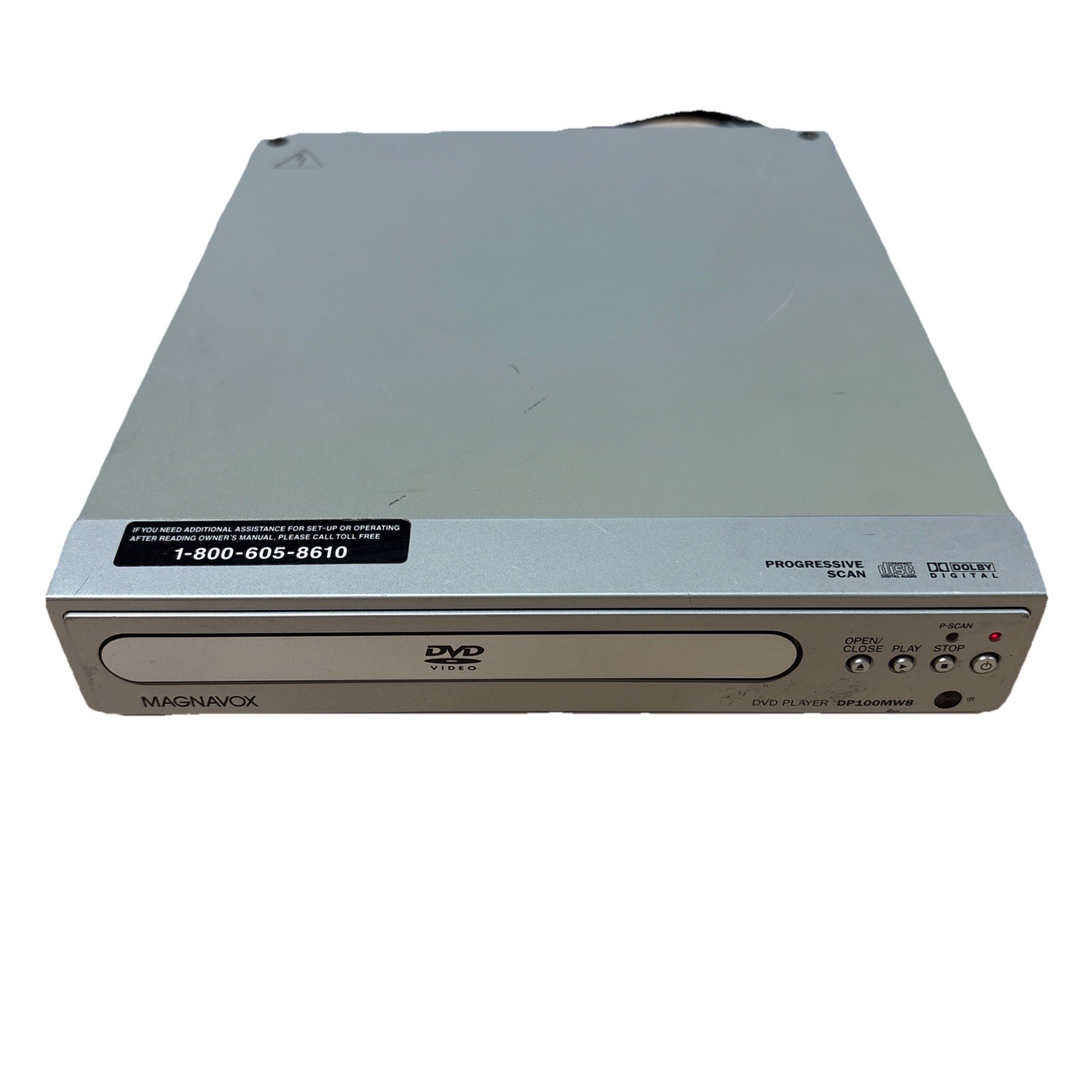 Magnavox DVD Player dp100mw8b Tested Works No Remote