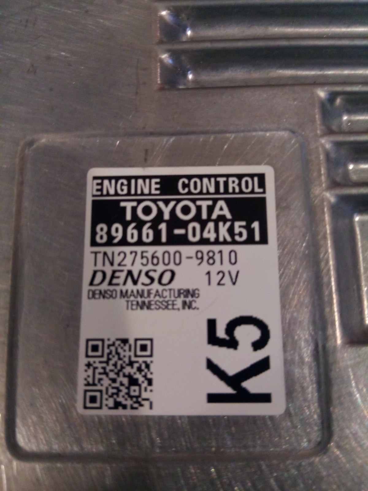 OEM Engine Control Module ECU Toyota Tacoma 3.5L V6 Gas 2016-2018 / 89661-04K51